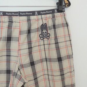 Psycho Bunny Plaid pajamas - Cream and Gray